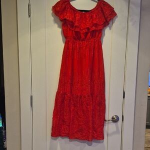 Sofia by Sofia Vergara Vibrant Red Maxi Dress